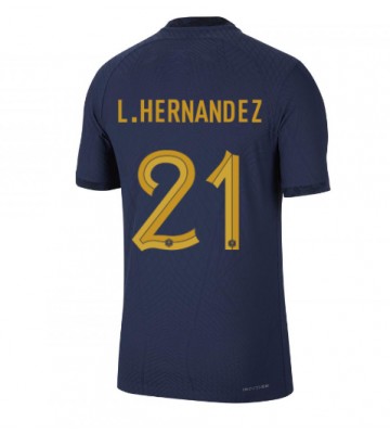 Francja Lucas Hernandez #21 Koszulka Podstawowych MŚ 2022 Krótki Rękaw
